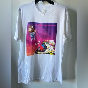 Kanye West Graduation Bear Tee | Murakami Art Graphic T-Shirt | Size L